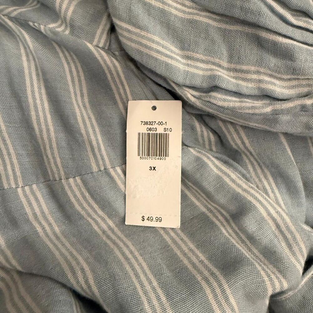 OLD NAVY Long-Sleeve Striped Midi Dress, NEW! Size 3X - Picture 7 of 8